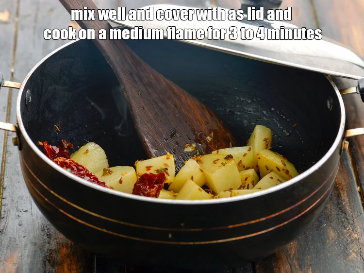 Step 14 – <p>Mix well and cover with as lid and <strong>cook</strong> on a medium flame for 3 …