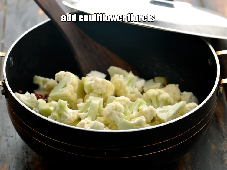 Step 15 – <p>Add the 1 1/2 cups <a href="https://www.tarladalal.com/glossary-cauliflower-phool-gobi-phool-gobhi-174i#ing_2347"><u>cauliflower florets</u></a>. You can even add green peas to …