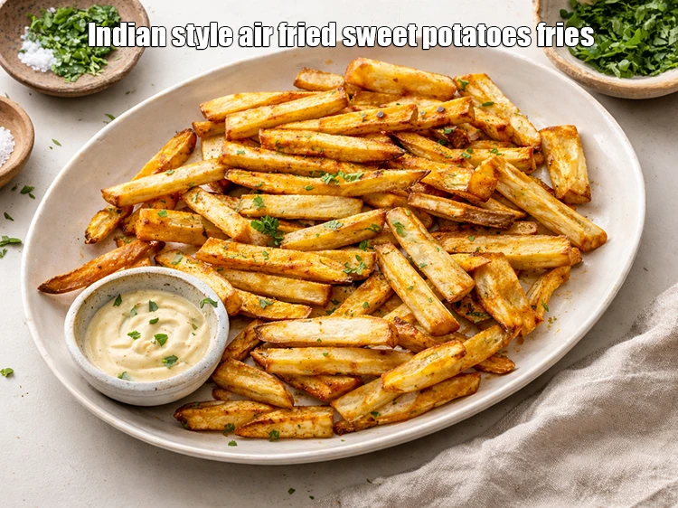 Step 24 – <p>Serve <strong>air fried shakarkand |&nbsp;air fryer sweet potatoes | Indian style air fried sweet potatoes …