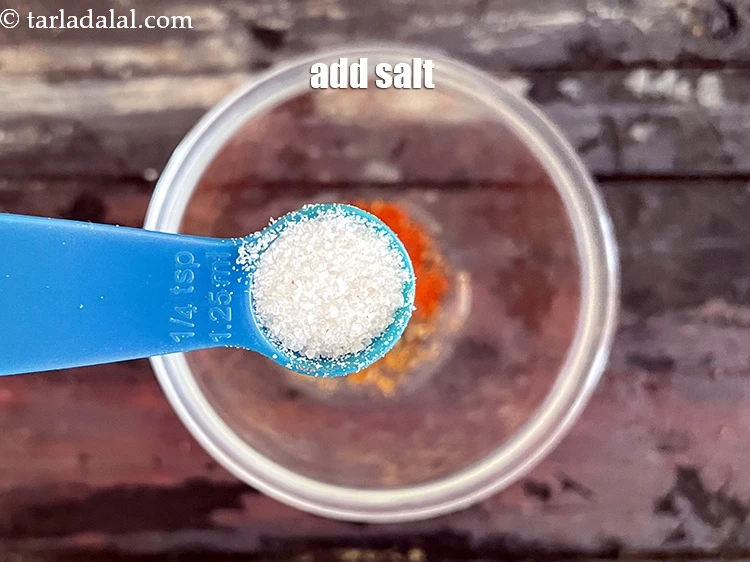 Step 7 – <p>Add&nbsp;1/4 tsp&nbsp;<a href="glossary-salt-namak-table-salt-418i">salt</a>.</p>