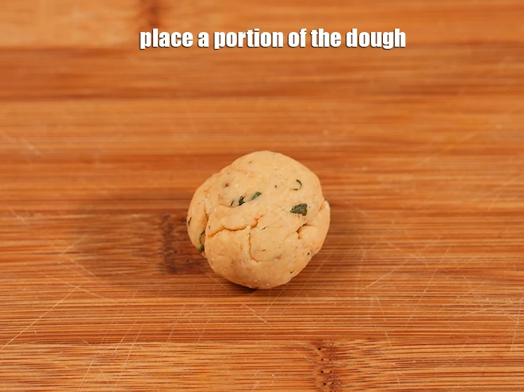 Step 19 – <p>Place a portion of the <strong>dough</strong>.</p>