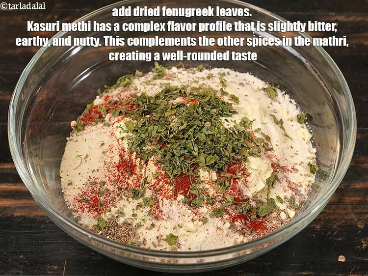 Step 10 – <p>Add 1 tbsp <a href="https://www.tarladalal.com/glossary-dried-fenugreek-leaves-kasuri-methi-374i">dried fenugreek leaves (kasuri methi)</a>. Kasuri methi has a complex flavor …