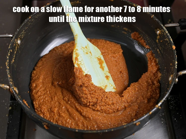 Step 35 – <p><span style="background-color:rgb(255,255,255);color:rgb(0,0,0);">Ccook on a slow flame for another 7 to 8 minutes until the mixture …