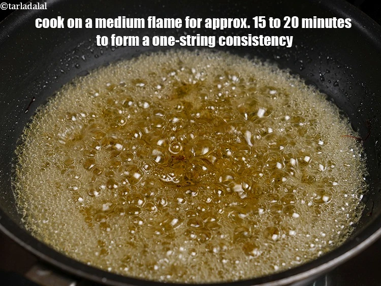 Step 20 – <p>Cook on a medium flame for approx. 15 to 20 minutes to form a one-string …