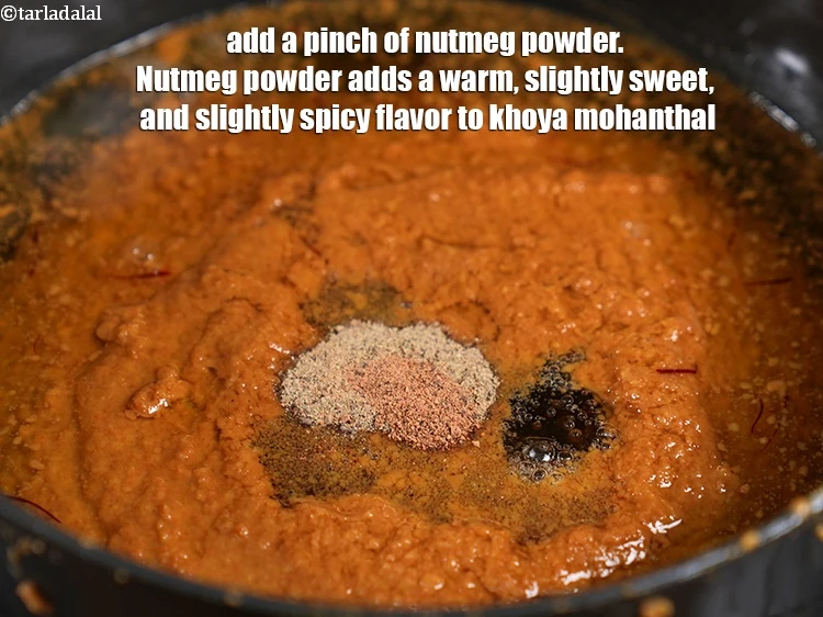 Step 23 – <p>Add a pinch of <a href="https://www.tarladalal.com/glossary-nutmeg-powder-jaiphal-powder-543i">nutmeg (jaiphal) powder</a>. Nutmeg powder adds a warm, slightly sweet, …