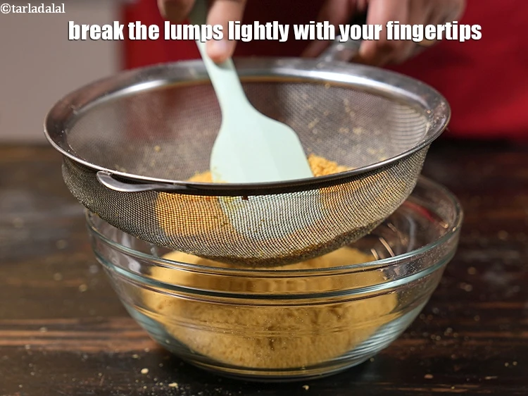 Step 9 – <p>Lightly break up the lumps with your fingers.</p>