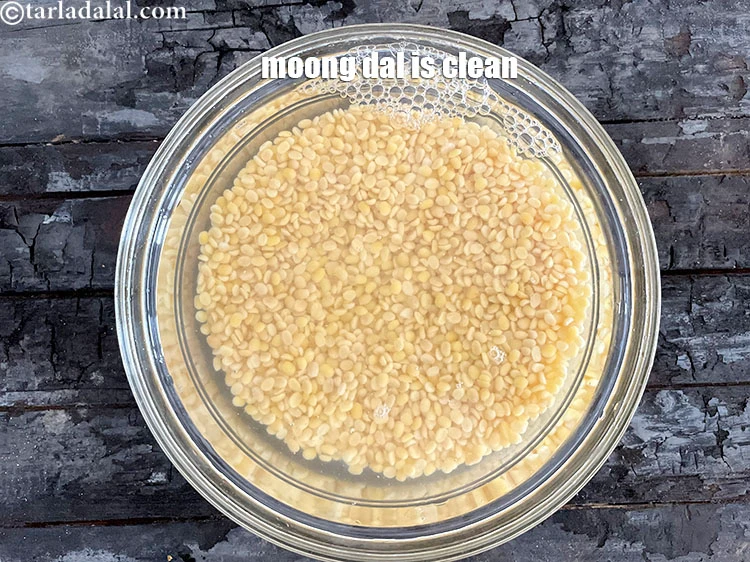 Step 6 – <html><head><meta charset="UTF-8"></head><body><p>The moong dal is now clean.&nbsp;</p></body></html>
