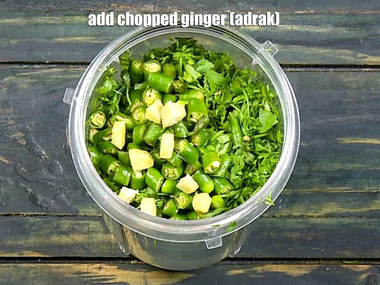 Step 4 – <p>Add 1/2 tsp <a href="https://www.tarladalal.com/glossary-ginger-adrak-453i#ing_2366"><u>chopped ginger (adrak)</u></a><u>.</u></p>