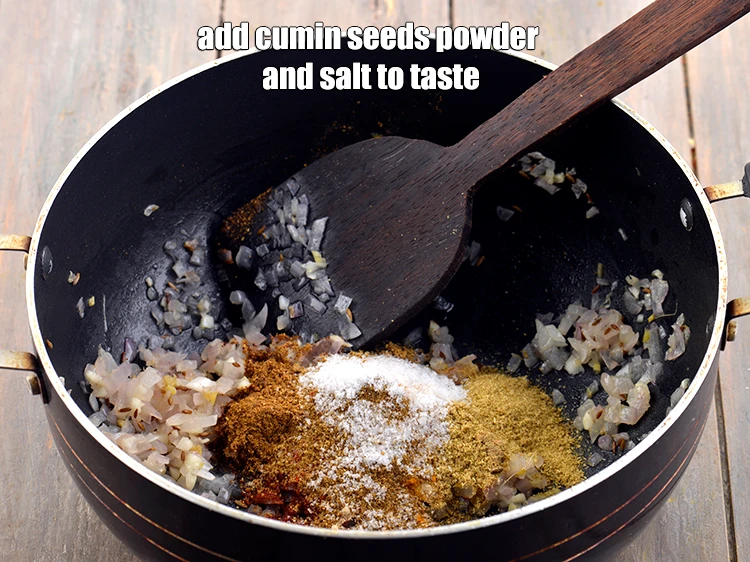 Step 24 – <p>Add the 1 tsp <a href="https://www.tarladalal.com/glossary-cumin-seeds-jeera-zeera-381i#ing_3325"><u>cumin seeds (jeera) powder</u></a> and <a href="https://www.tarladalal.com/glossary-salt-namak-table-salt-418i"><u>salt </u></a>to taste.</p>