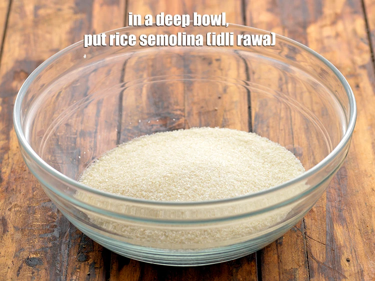 Step 2 – <p><span style="background-color:rgb(255,255,255);color:rgb(0,0,0);">To make </span><strong>poha idli</strong><span style="background-color:rgb(255,255,255);color:rgb(0,0,0);">, put the </span>1 cup <a href="https://www.tarladalal.com/glossary-rice-semolina-idli-rava-idli-rawa-539i"><u>rice semolina (idli rawa)</u></a><span …