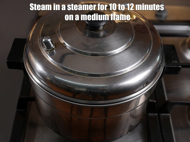 Step 27 – <p>Steam in a steamer for 10 to 12 minutes on a medium flame. Always steam …