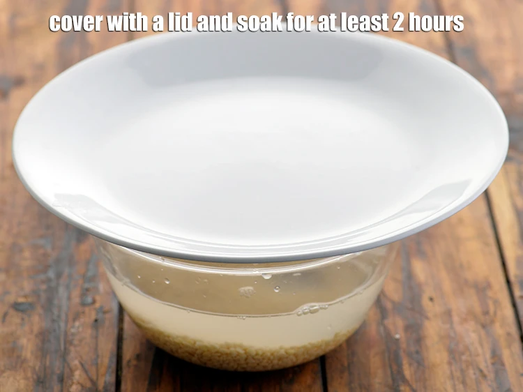 Step 10 – <p>Cover with a lid and soak for at least 2 hours.</p>