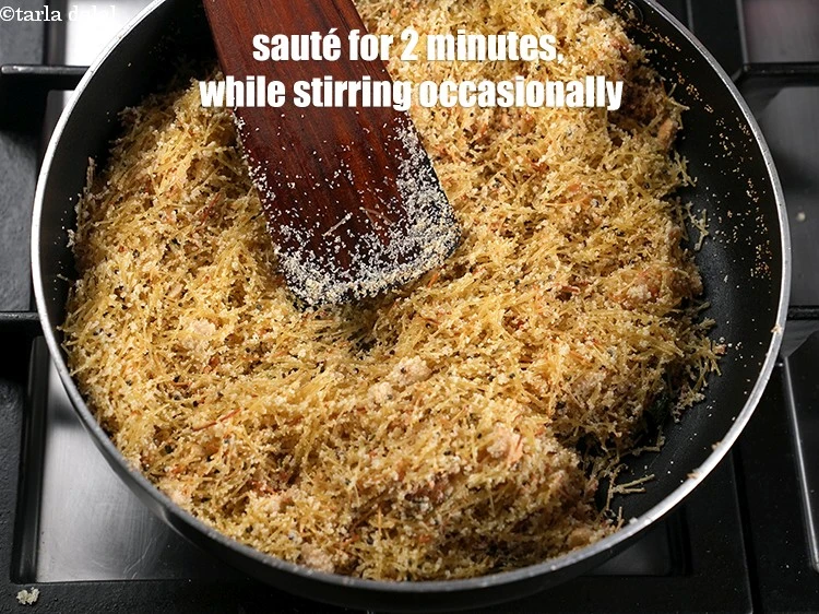 Step 19 – <p>Sauté on medium flame for 2 minutes, while stirring occasionally.</p>