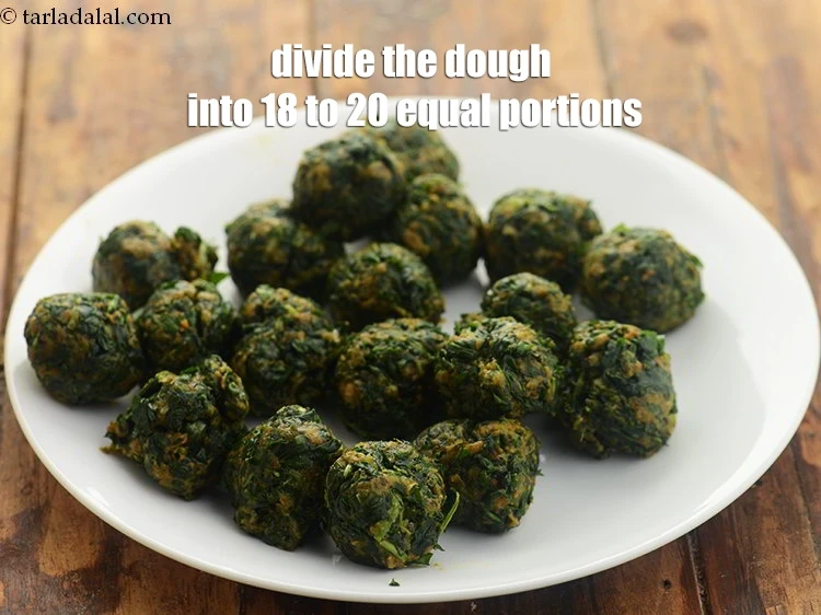 Step 18 – <p>Divide the dough into 18 to 20 equal portions.</p>