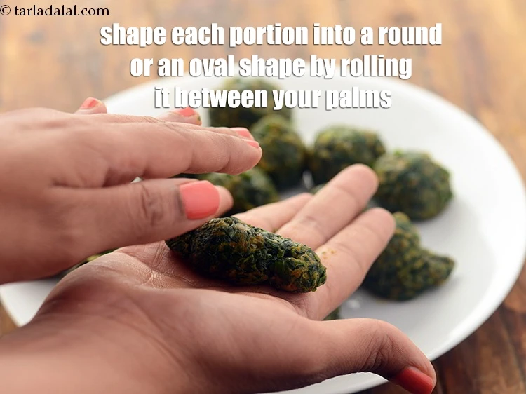 Step 19 – <p>Shape each portion into roughly into a round or an oval shape by rolling it …