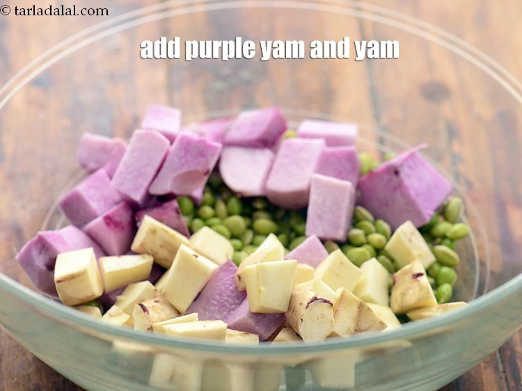 Step 41 – <p>Add purple yam and yam.</p>