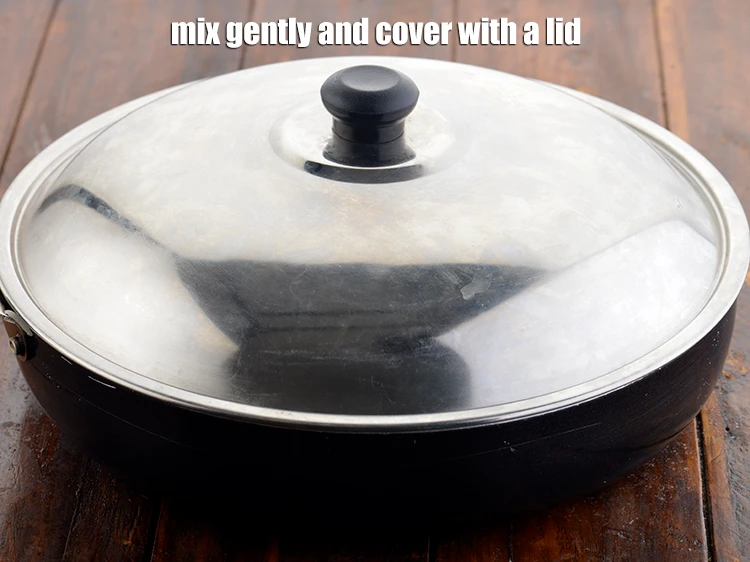 Step 18 – <p><span style="background-color:rgb(255,255,255);color:rgb(0,0,0);">Mix gently and cover with a lid.</span></p>