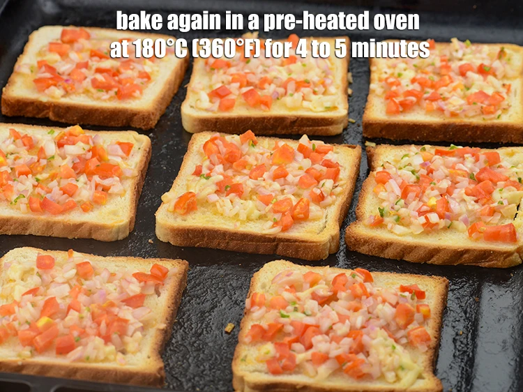 Step 19 – <p><span style="background-color:rgb(255,255,255);color:rgb(0,0,0);"><strong>Bake again</strong> in a pre-heated oven at 180°C (360°F) for 4 to 5 minutes.</span></p>