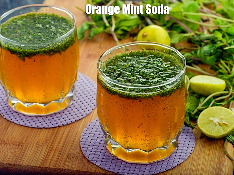 Step 23 – <p><span style="background-color:rgb(255,255,255);color:rgb(0,0,0);">Pour equal quantities of the </span><strong>Indian orange pudina drink</strong><span style="background-color:rgb(255,255,255);color:rgb(0,0,0);"> into 2 individual glasses …