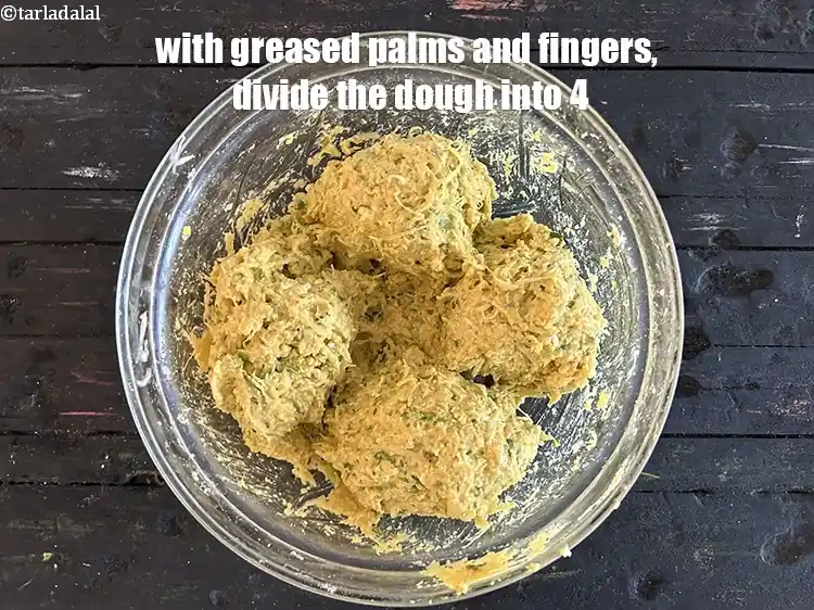 Step 20 – <p>Divide the dough into 4.</p>