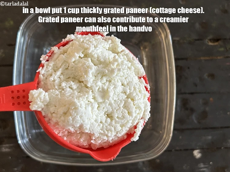Step 16 – <html><head><meta charset="UTF-8"></head><body><p>In a bowl put 1 cup&nbsp;thickly&nbsp;<a href="glossary-grated-panee-1003i">grated paneer (cottage cheese)</a>.&nbsp;Grated paneer can also contribute …