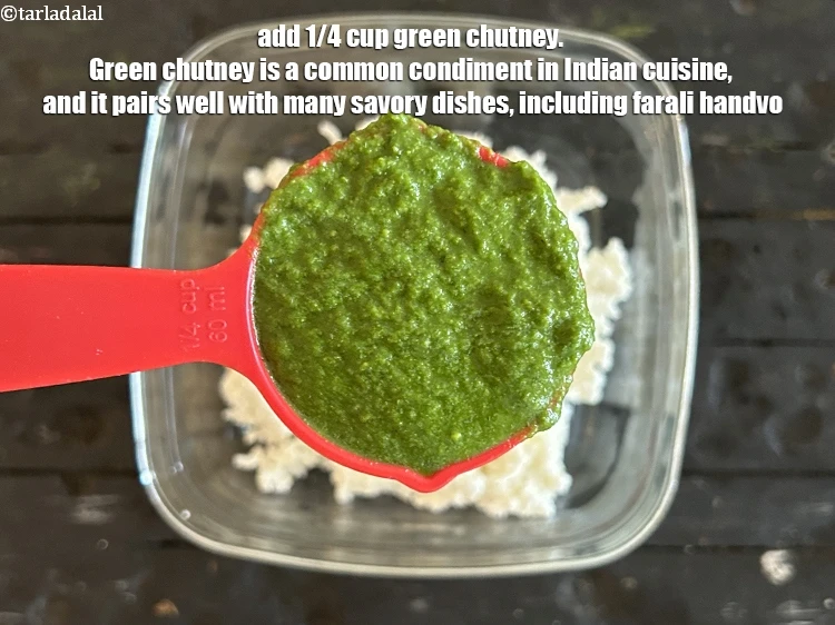 Step 17 – <html><head></head><body><p>Add&nbsp;1/4 cup&nbsp;<a href="green-chutney-32560r">green chutney</a>.&nbsp;Green chutney is a common condiment in Indian cuisine, and it pairs …