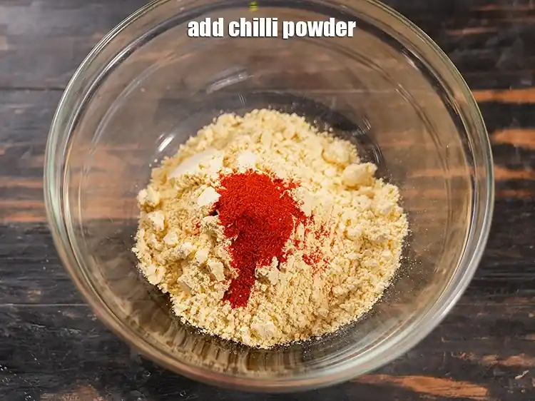Step 4 – <html><head></head><body><p>Add&nbsp;1 tsp&nbsp;<a href="glossary-chilli-powder-red-chilli-powder-339i">chilli powder</a>.</p></body></html>