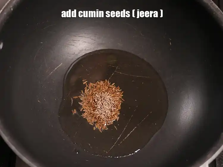 Step 27 – <html><head></head><body><p>Add&nbsp;1 tsp&nbsp;<a href="glossary-cumin-seeds-jeera-zeera-381i">cumin seeds (jeera)</a>.</p></body></html>