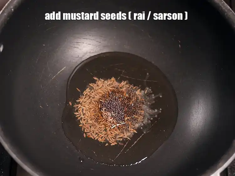 Step 28 – <html><head></head><body><p>Add&nbsp;1/2 tsp&nbsp;<a href="glossary-mustard-seeds-sarson-rai-sarson-ke-beej-525i">mustard seeds ( rai / sarson)</a>.</p></body></html>
