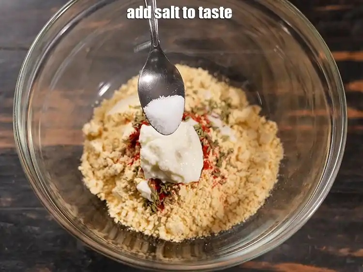 Step 8 – <html><head></head><body><p>Add salt to taste. We added 1/4th&nbsp;tsp salt.</p></body></html>