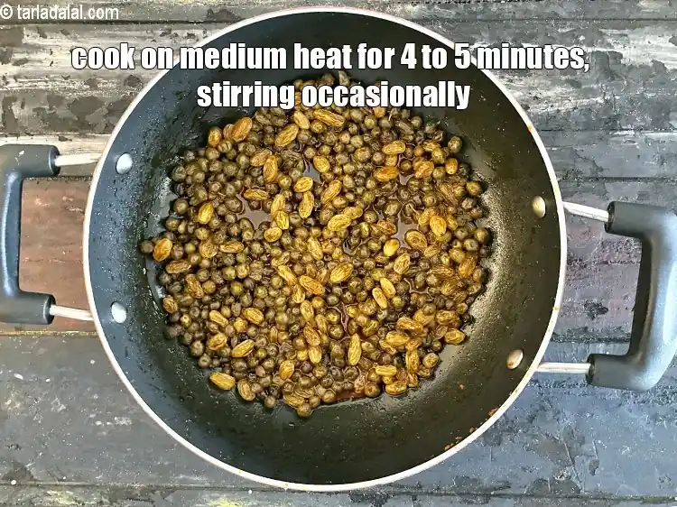 Step 22 – <p>Cook on a medium flame for another 4 to 5 minutes, while stirring occasionally.</p>