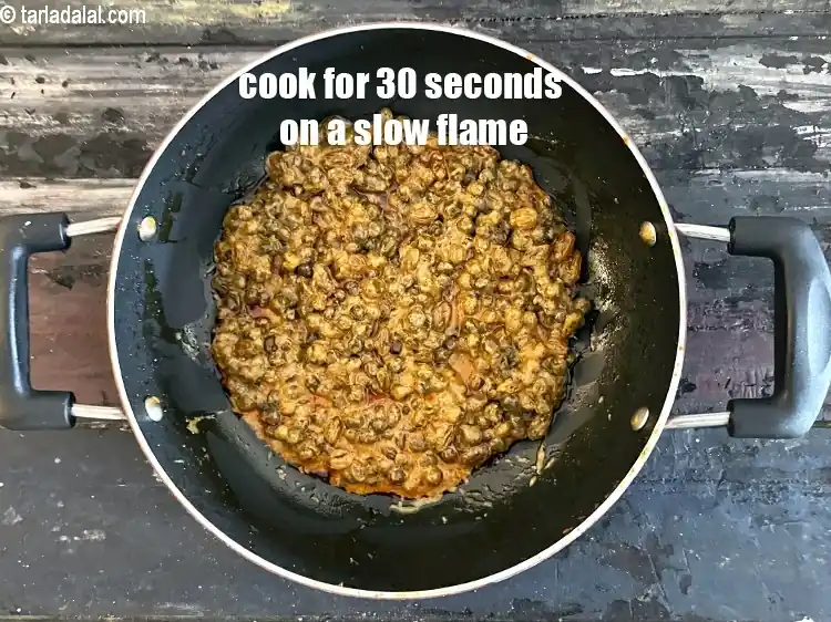 Step 24 – <p>Cook for 30 seconds on slow flame.</p>