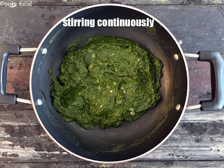 Step 23 – <p>Cook on a medium flame for 1 to 2 minutes, while stirring continuously.</p>