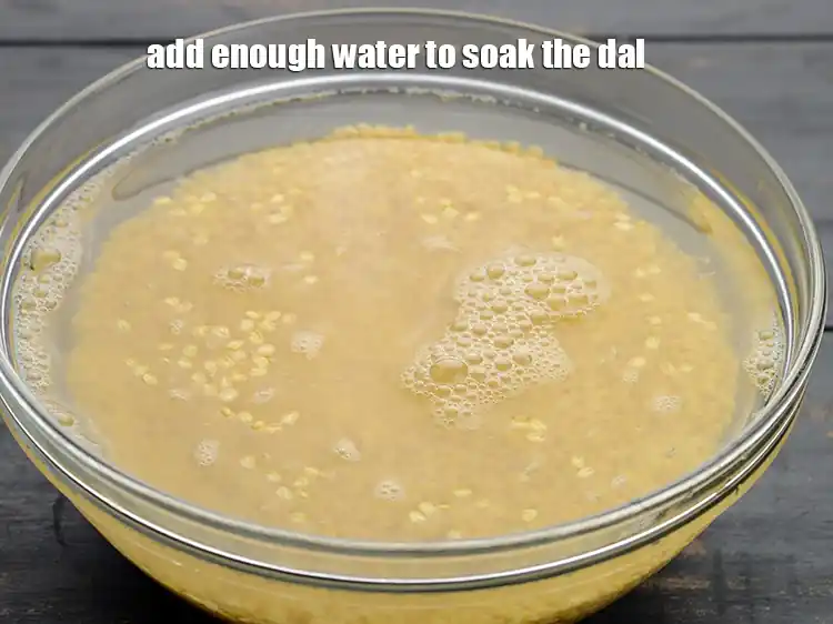 Step 4 – <p>Drain it and add enough water to soak the dals.</p>