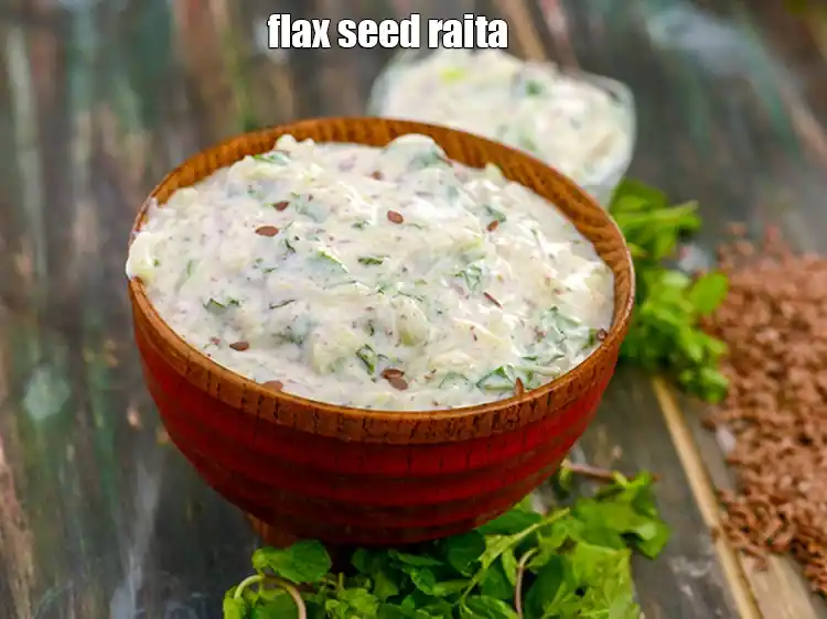 Step 18 – <p>Serve the <strong>flax seed raita</strong> chilled.</p>