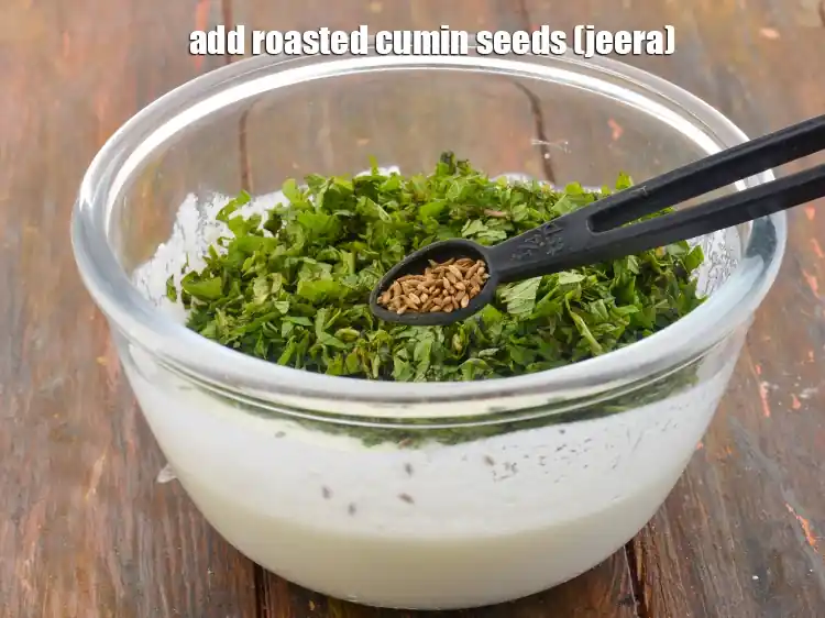 Step 11 – <p>Add the 1/4 tsp roasted <a href="https://www.tarladalal.com/glossary-cumin-seeds-jeera-zeera-381i"><u>cumin seeds (jeera)</u></a>. To extract more flavor crush them …