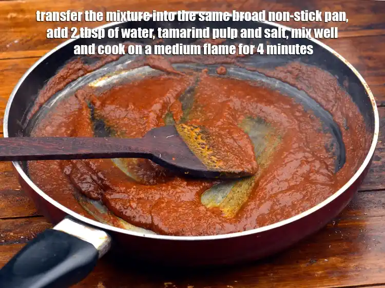 Step 4 – <p><span style="background-color:rgb(255,255,255);color:rgb(0,0,0);">Transfer the mixture into the same broad non-stick pan, add 2 tbsp of <strong>water</strong>, …