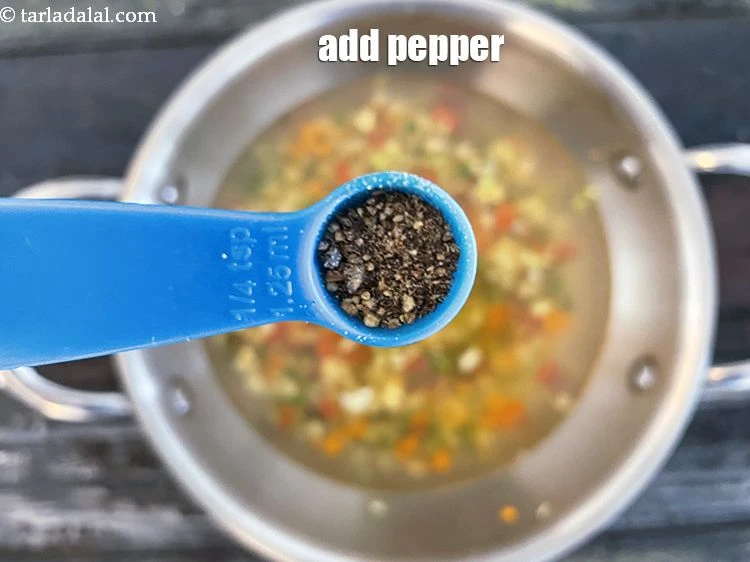 Step 15 – <p>Add 1/8 tsp pepper and mix well. Freshly ground black pepper not only add heat …