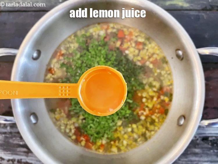 Step 19 – <p>Add 1 tsp lemon juice.</p>
