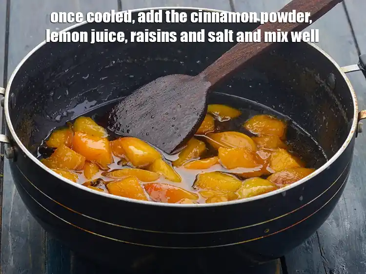 Step 5 – <p><strong>Once cooled,</strong> add the 1/4 tsp <a href="https://www.tarladalal.com/glossary-cinnamon-dalchini-346i#ing_3336"><u>cinnamon (dalchini) powder</u></a>, 1 tsp <a href="https://www.tarladalal.com/glossary-lemon-nimbu-428i#ing_2754"><u>lemon juice</u></a>, …