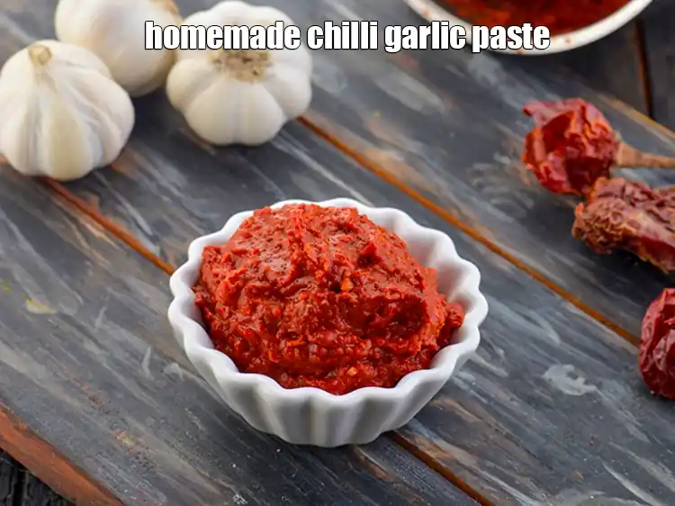 Step 8 – <p>You will get around half cup of&nbsp;<strong>homemade chilli garlic paste </strong>which can be stored and …