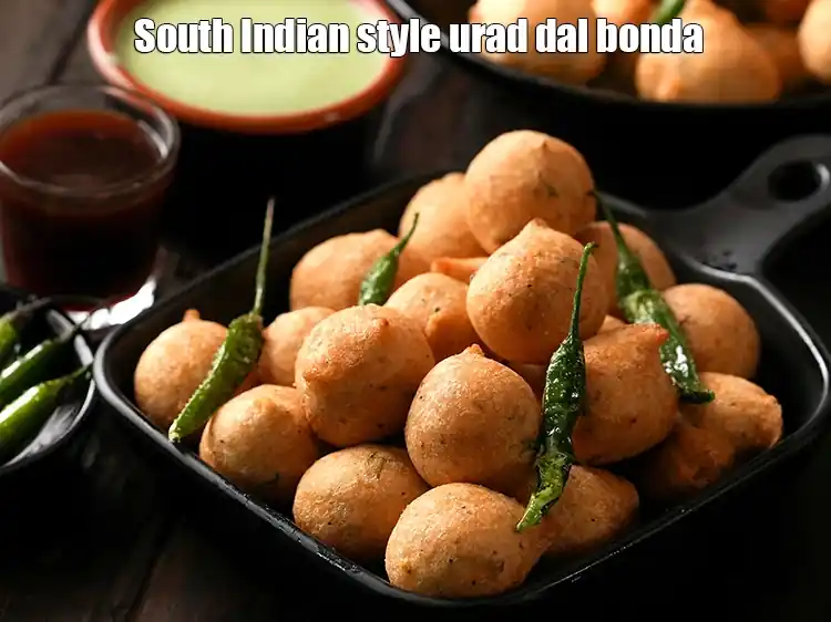Step 20 – <p>Serve the <strong>urad dal bonda</strong> immediately <span style="background-color:rgb(255,255,255);color:rgb(0,0,0);">with any chutney.</span></p>