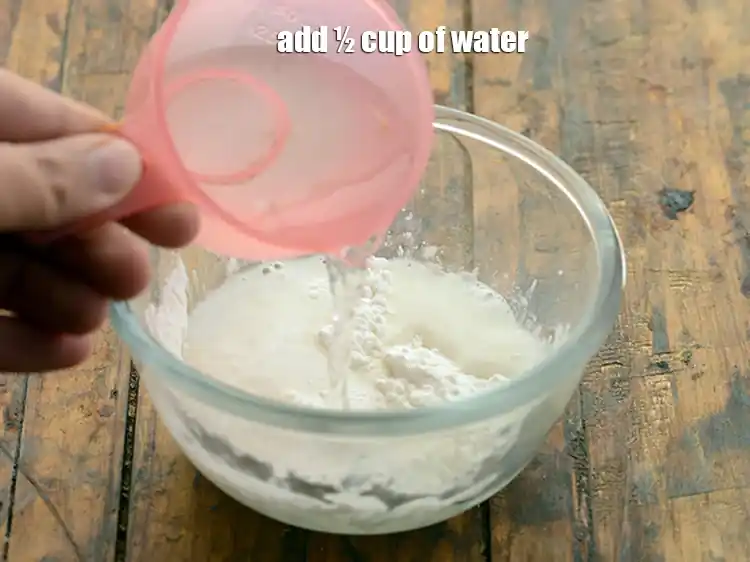 Step 13 – <p>Add ½ cup of water.</p>