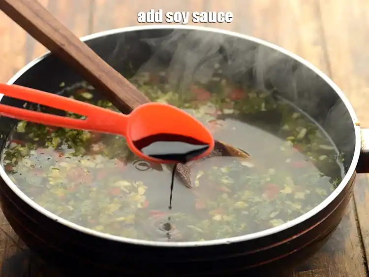 Step 20 – <p>Add 4 tsp <a href="https://www.tarladalal.com/glossary-soy-sauce-soya-sauce-864i"><u>soy sauce</u></a>, 1 tsp <a href="https://www.tarladalal.com/glossary-green-chilli-sauce-hara-chilli-sauce-1208i"><u>green chilli sauce</u></a><u>, </u>1/4 tsp <a …