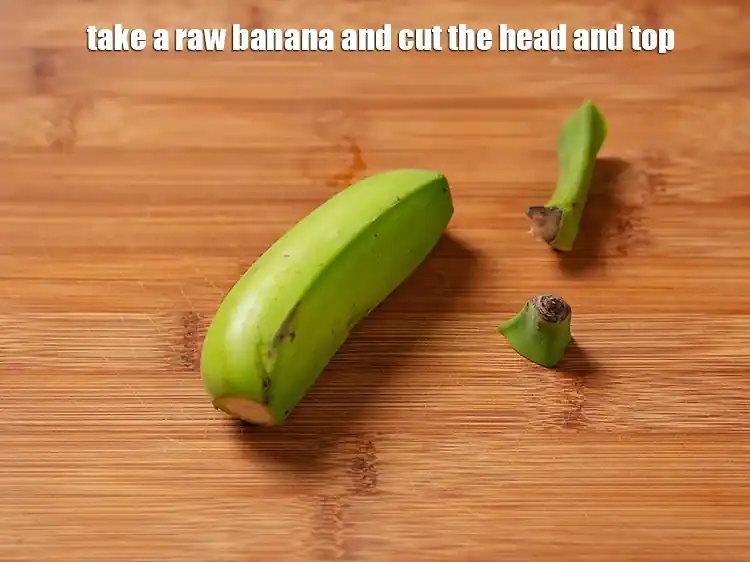 Step 1 – <p>To make <strong>Green Peas and Raw Banana Sabzi, </strong><span style="background-color:rgb(255,255,255);color:rgb(0,0,0);">take a raw </span><a href="https://www.tarladalal.com/glossary-banana-kela-17i"><u>banana</u></a><span style="background-color:rgb(255,255,255);color:rgb(0,0,0);"> …