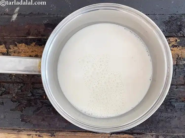 Step 4 – <p>To make the<strong> turmeric miilk |&nbsp;</strong>put&nbsp;1 cup milk in a saucepan.</p>
