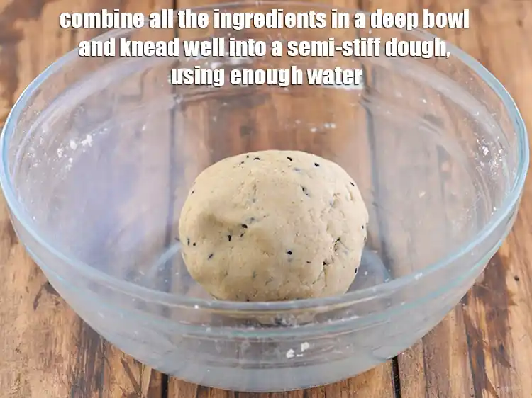 Step 1 – <p>To make the <strong>Matarsutir Kochuri, Healthy Bengali Snack</strong>, <span style="background-color:rgb(255,255,255);color:rgb(0,0,0);">Combine all the ingredients, Add </span>3/4 …