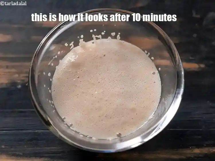 Step 23 – <p>This is how mixture looks after 10 minutes. The yeast has been activated and turned …