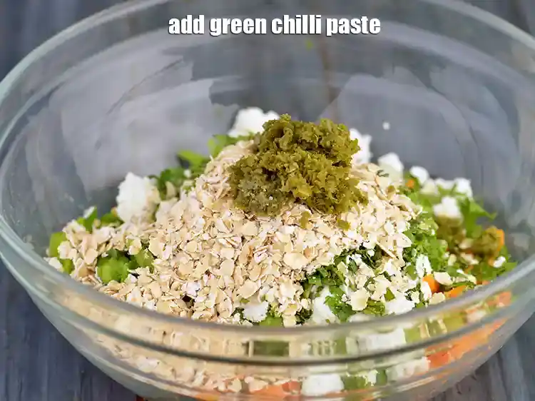 Step 13 – <p>Add 1 tsp <a href="https://www.tarladalal.com/glossary-green-chilli-paste-hari-mirch-ki-paste-mirchi-paste-333i"><u>green chilli paste</u></a>. If the paste isn’t ready, add finely chopped …