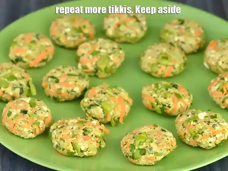 Step 19 – <p>Repeat more tikkis. Keep aside.</p>